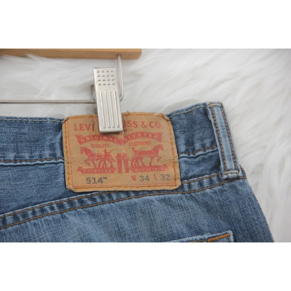 Levi Strauss & Co 514 Straight Leg Denim Jeans 33W 30L 100% Cotton Classic #229